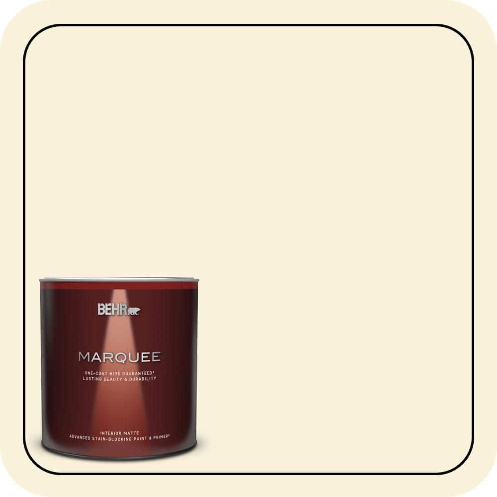 BEHR MARQUEE 1 qt. #W-B-310 Glow Matte Interior Paint & Primer