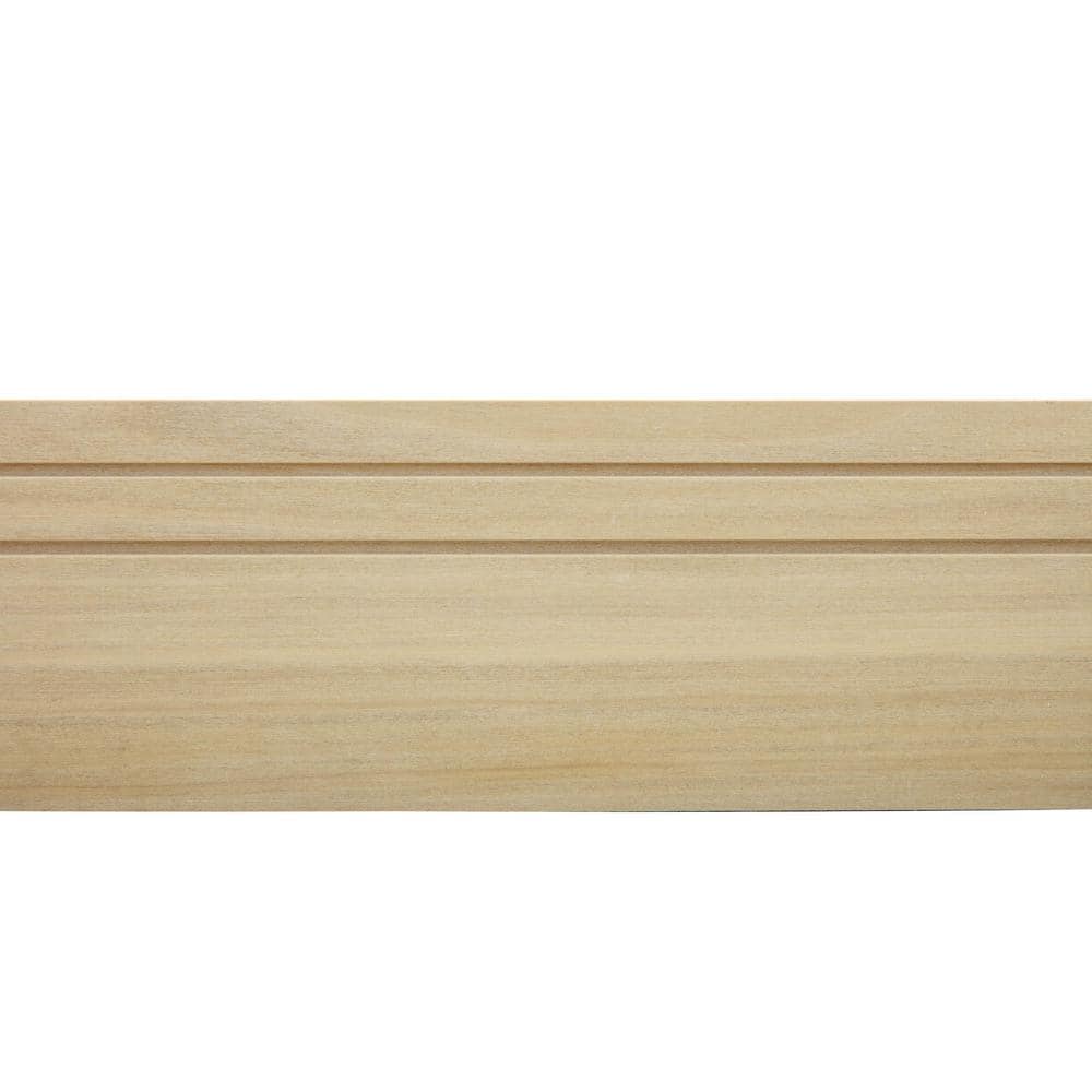 Ornamental Mouldings 4687 in. D x 3.5 in. W x 92 in. L Unfinished Poplar Wood Tova Casing Moulding (2)