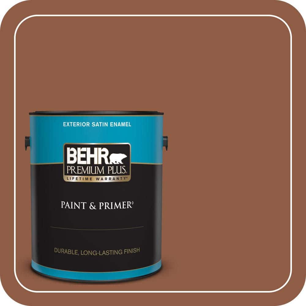 BEHR PREMIUM PLUS 1 gal. #PPU3-18 Artisan Satin Enamel Exterior Paint & Primer