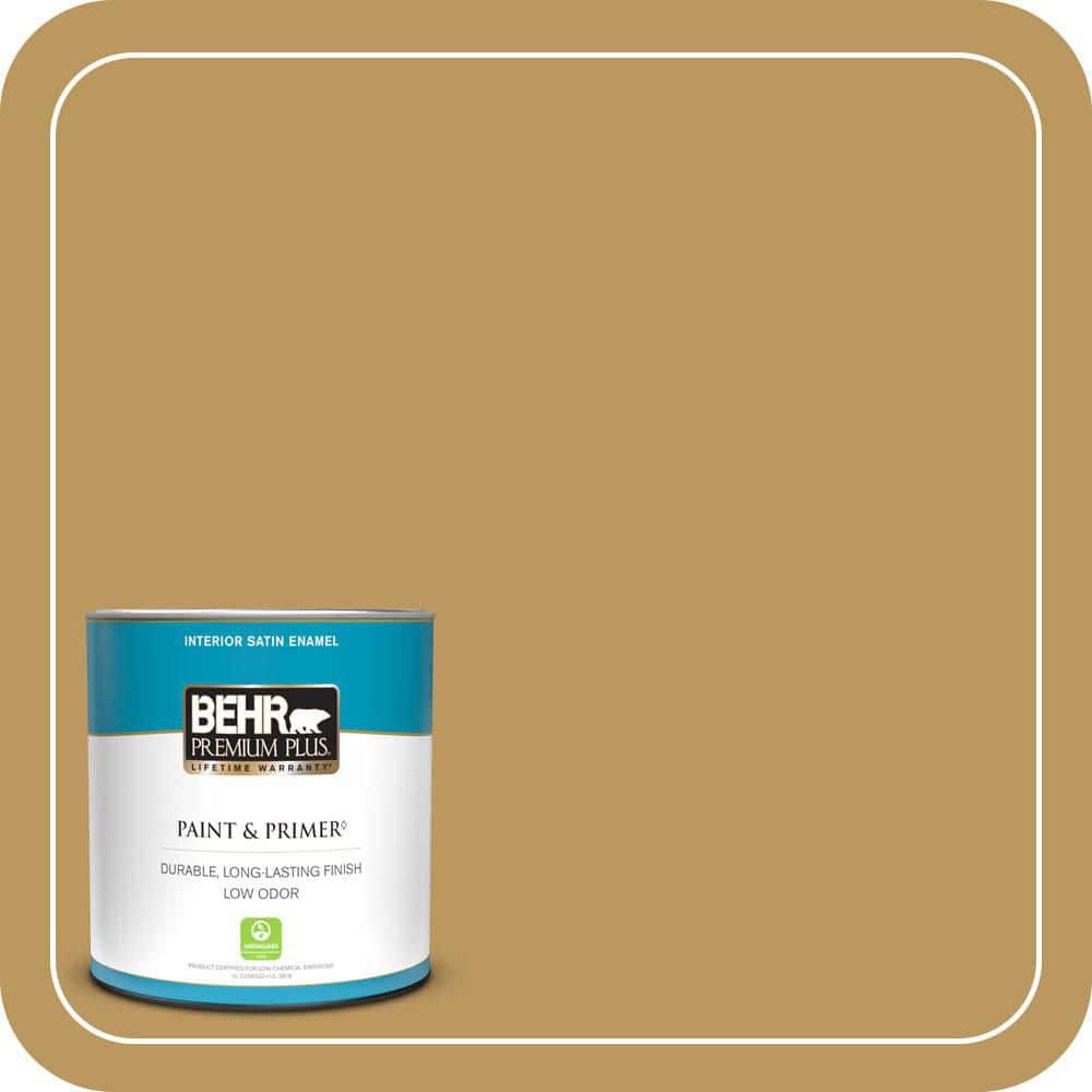 BEHR PREMIUM PLUS #330F-5 Golden Bear Enamel & Primer Color Sample (1)