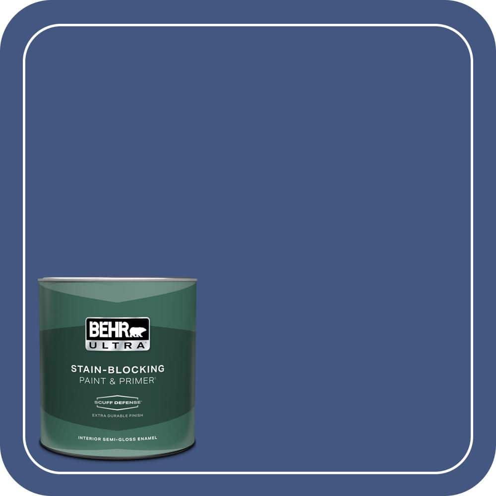BEHR ULTRA 1 qt. #S-H-600 Sailor Extra Durable Semi-Gloss Enamel Interior Paint & Primer