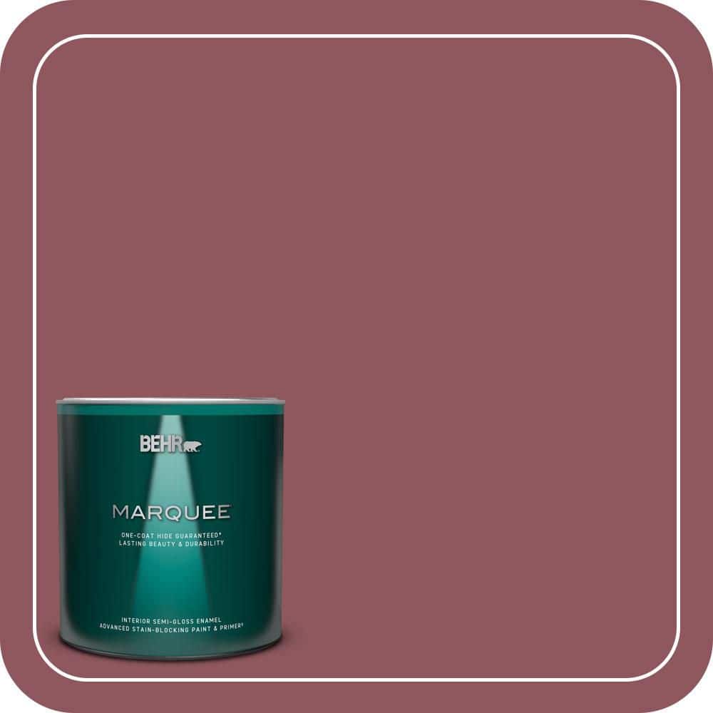 BEHR MARQUEE 1 qt. #PMD-33 Fragrant Cherry Semi-Gloss Enamel Interior Paint & Primer
