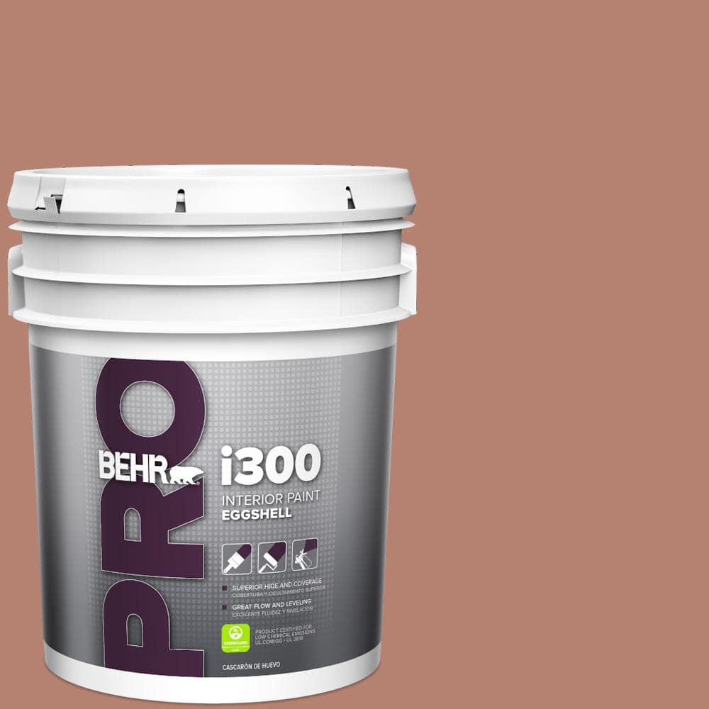 BEHR PRO 5 gal. #S180-5 Auburn Glaze Eggshell Interior Paint