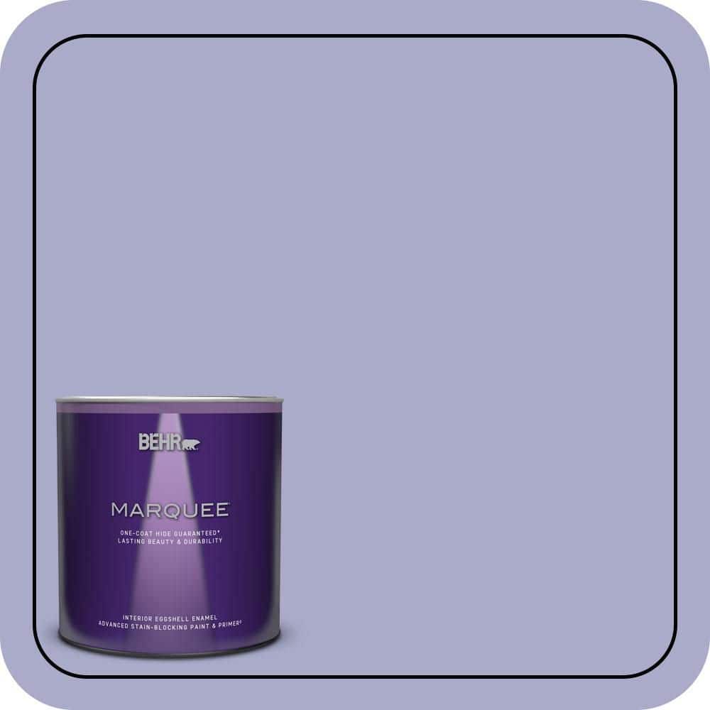 BEHR MARQUEE 1 qt. #M550-4 Wisteria Blue One-Coat Hide Eggshell Enamel Interior Paint & Primer