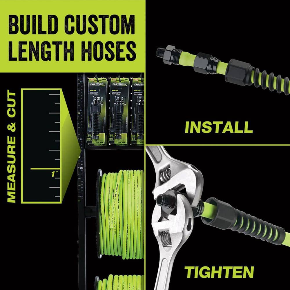 Flexzilla Pro Air Hose in Bulk, 3/8 in. x 250 ft. on Plastic Spool (2)