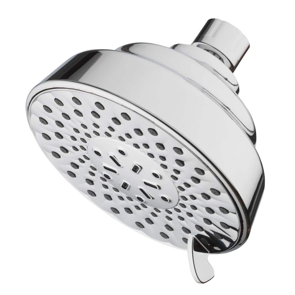 Glacier Bay 5-Spray patterns 5 in. Single Wall Mount Fixed Shower Head in Chrome (2)