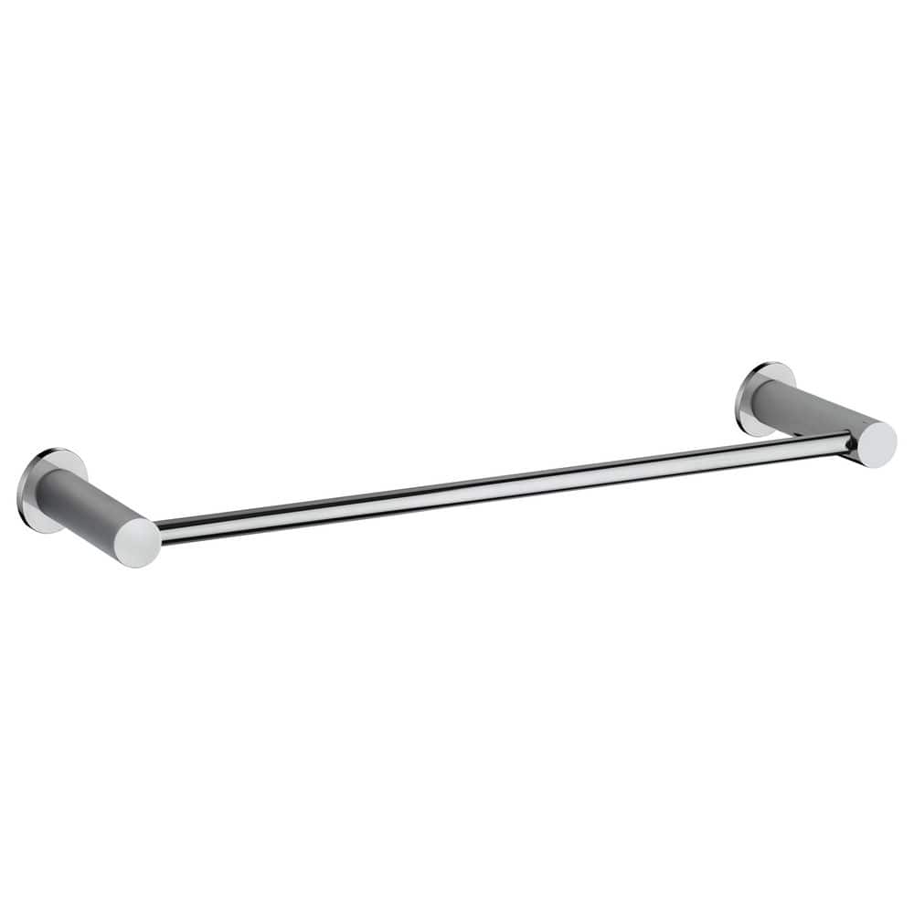 LaToscana Round Collection 18 in. Wall Mounted Towel Bar Matte Black