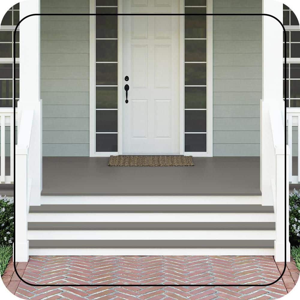 BEHR PREMIUM #PPU24-07 Textured Low-Lustre Enamel Interior/Exterior Porch and Patio Anti-Slip Floor Paint (2)