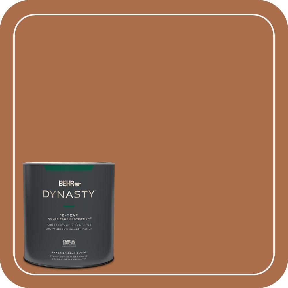 BEHR DYNASTY 1 qt. #QE-13 Smoldering Copper Semi-Gloss Exterior Stain-Blocking Paint & Primer