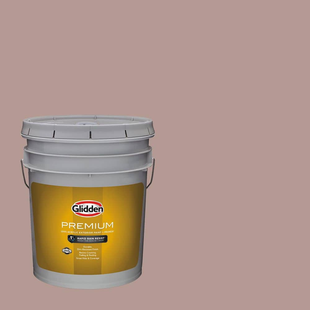 Glidden Premium 5 gal. PPG1016-5 Iris Mauve Exterior Latex Paint