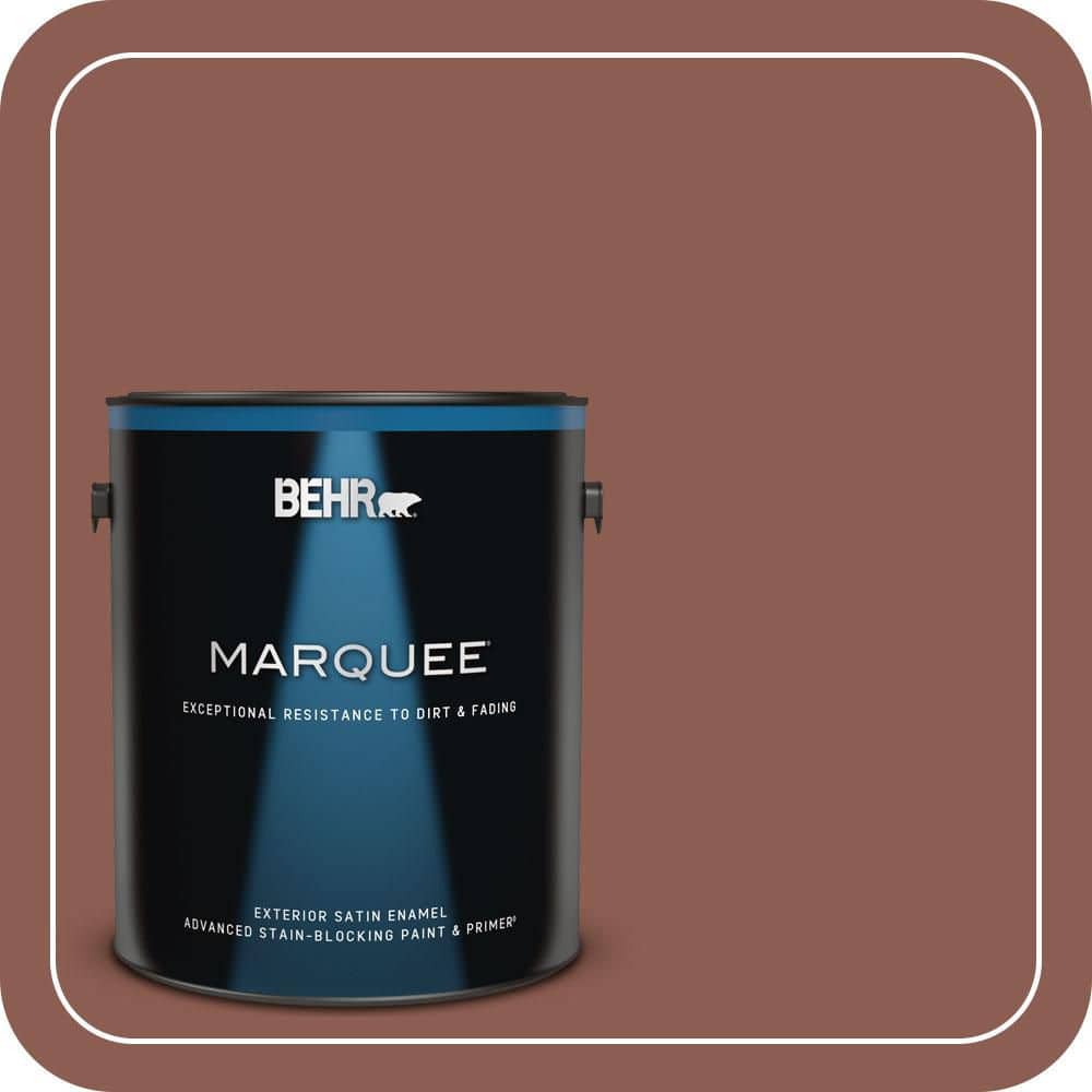 BEHR MARQUEE 1 gal. #S170-6 Red Curry Satin Enamel Exterior Paint & Primer
