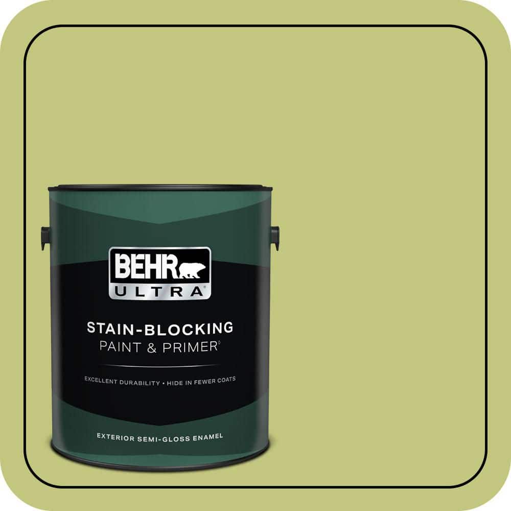 BEHR ULTRA 1 gal. #P360-4 Soda Pop Semi-Gloss Enamel Exterior Paint & Primer