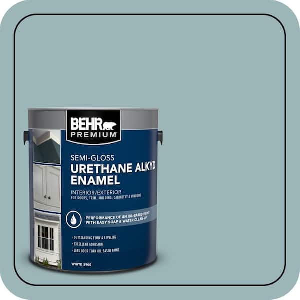 BEHR PREMIUM 1 gal. #PPU13-12 Harmonious Urethane Alkyd Semi-Gloss Enamel Interior/Exterior Paint (2)