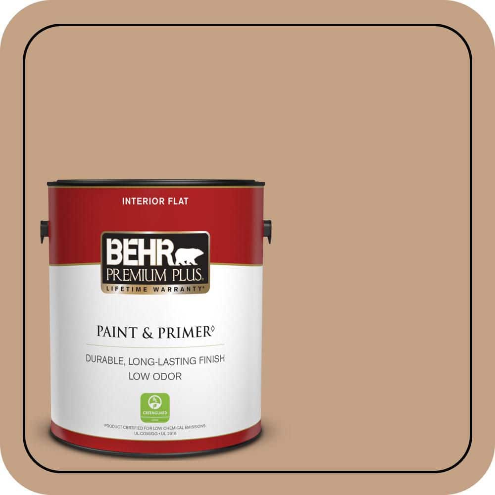 BEHR PREMIUM PLUS 1 gal. #S240-4 Pacific Bluffs Flat Low Odor Interior Paint & Primer