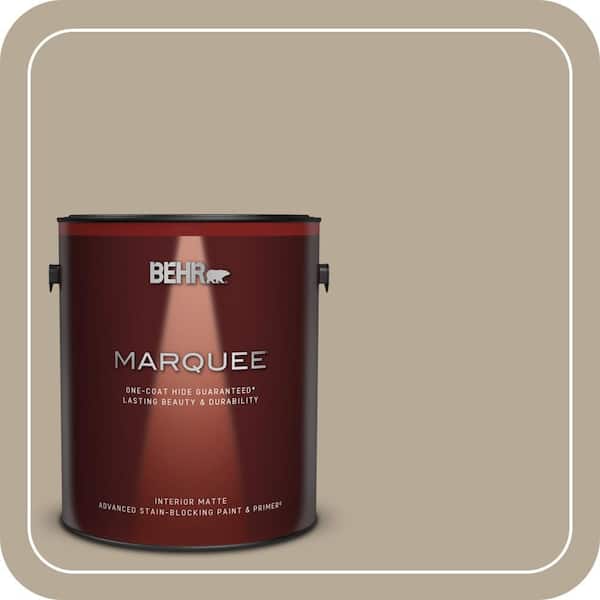BEHR MARQUEE 1 gal. #MQ2-20 Safari Chic One-Coat Hide Matte Interior Paint & Primer (2)