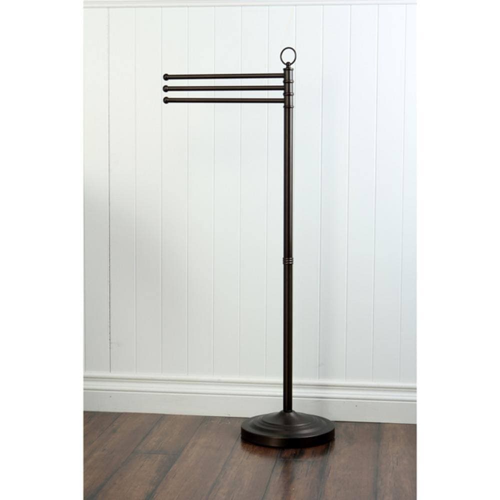 Kingston Brass 40-1/2 in. Pedestal Double Towel Bar in Oil Rubbed Bronze (3)