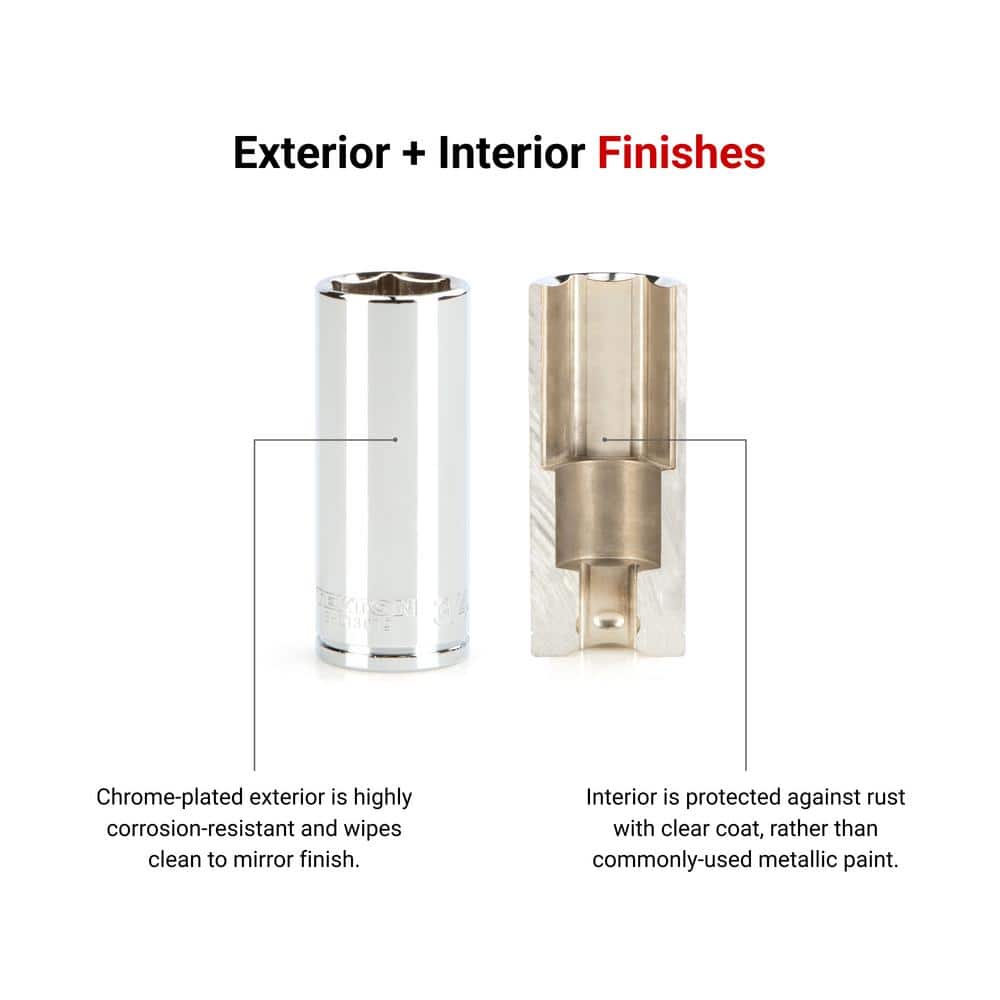 TEKTON 3/4 in. Drive x 25 mm Deep 6-Point Socket (2)