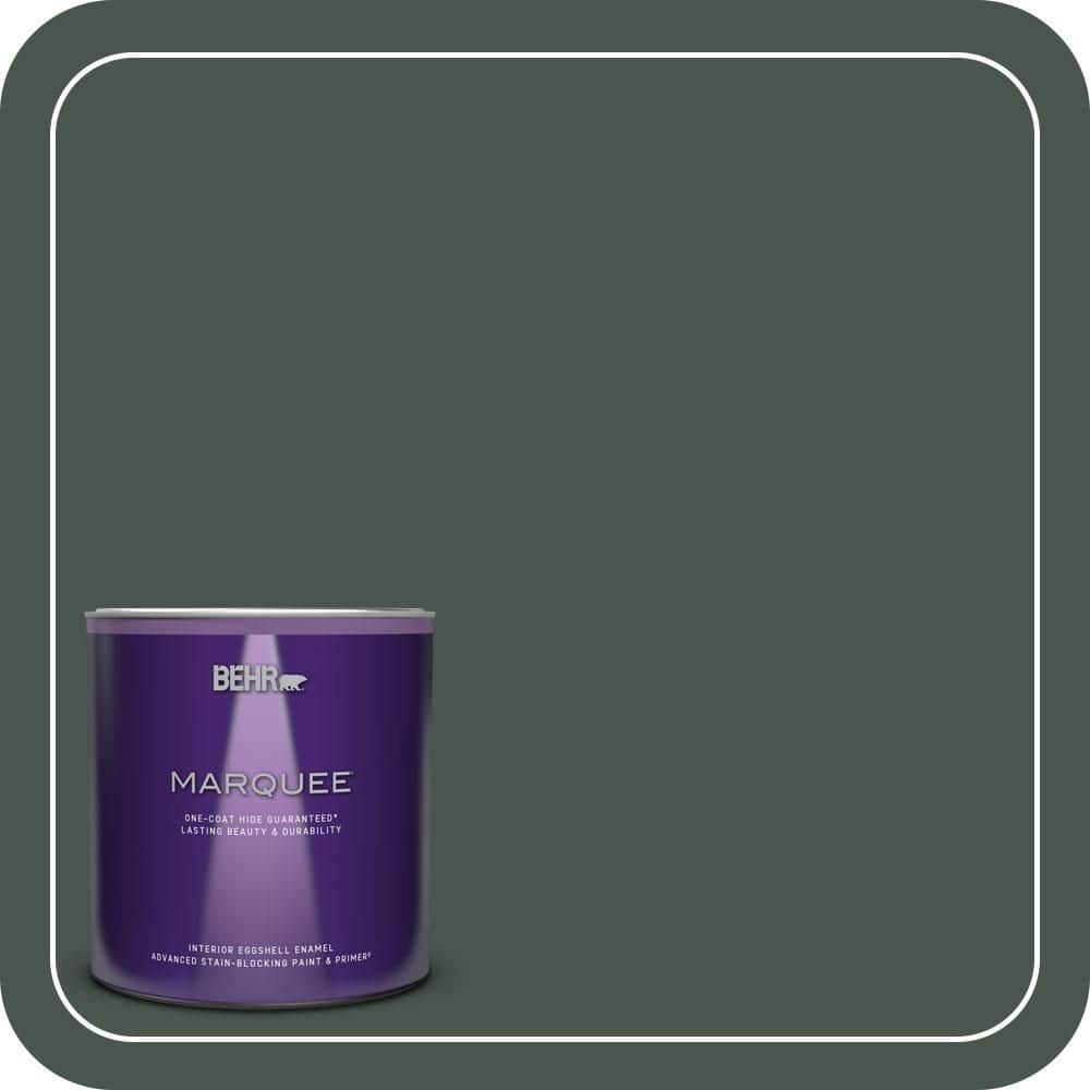 BEHR MARQUEE 1 qt. #460F-7 Hazel Woods Eggshell Enamel Interior Paint & Primer