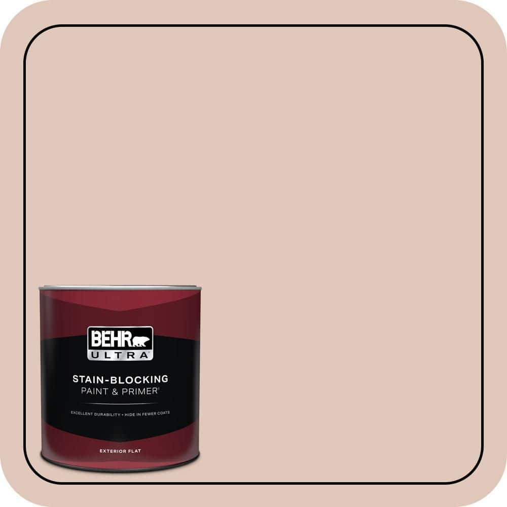 BEHR ULTRA 1 qt. #S190-2 Sand Dance Flat Exterior Paint & Primer