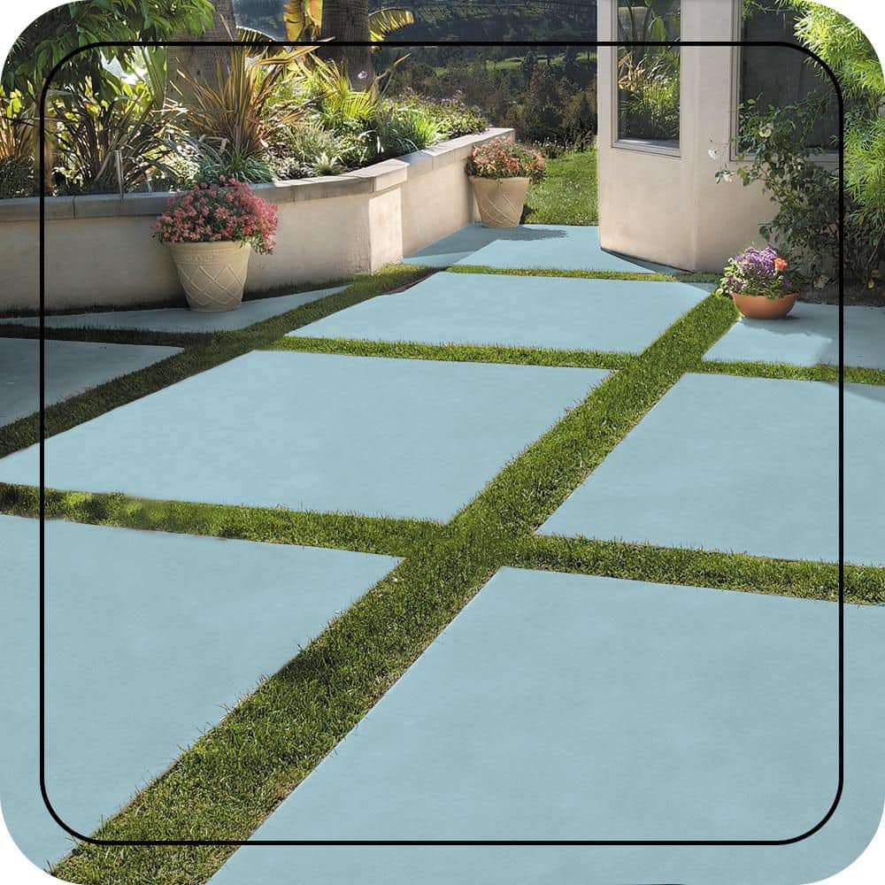 BEHR PREMIUM 1 gal. #PFC-56 Pools of Blue Solid Color Flat Interior/Exterior Concrete Stain (4)