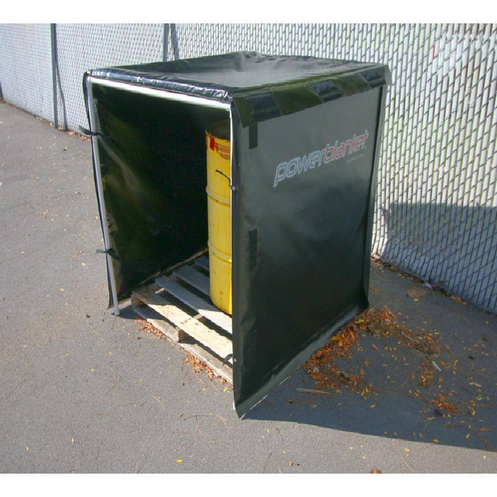 Powerblanket Insulated Bulk Material Warmer, Pallet Heater, Portable Job Site Heater, Fixed Temp 100°F, Heated Area 3' x 4' x 4' (3)