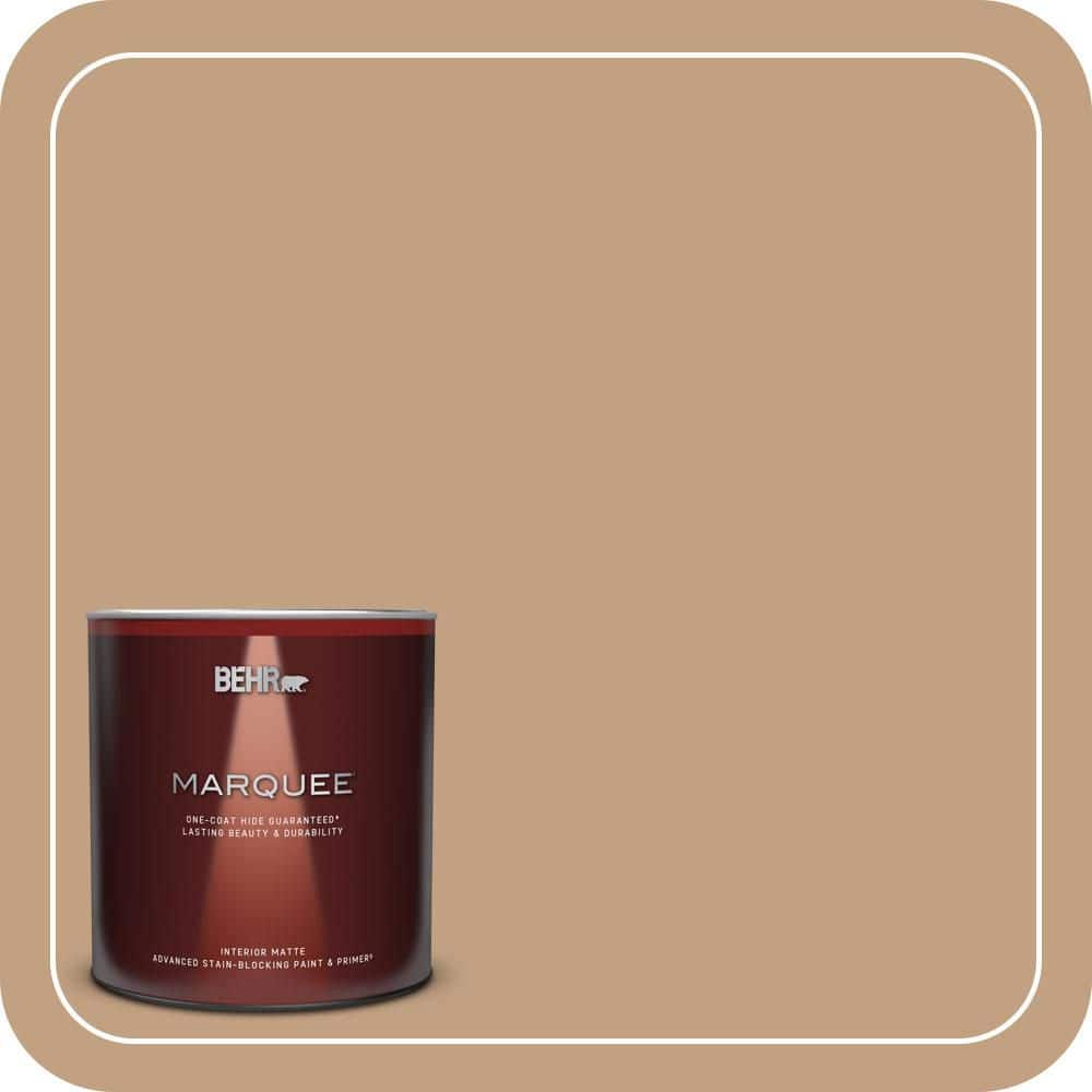 BEHR MARQUEE 1 Qt. #MQ2-12 Milano One-Coat Hide Matte Interior Paint & Primer