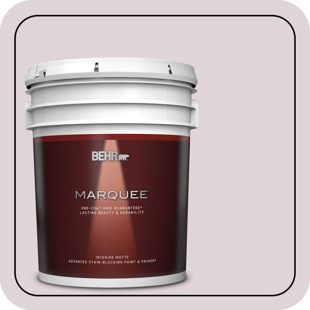 BEHR MARQUEE 5 gal. #PPU16-07 Mystic Fairy Matte Interior Paint & Primer