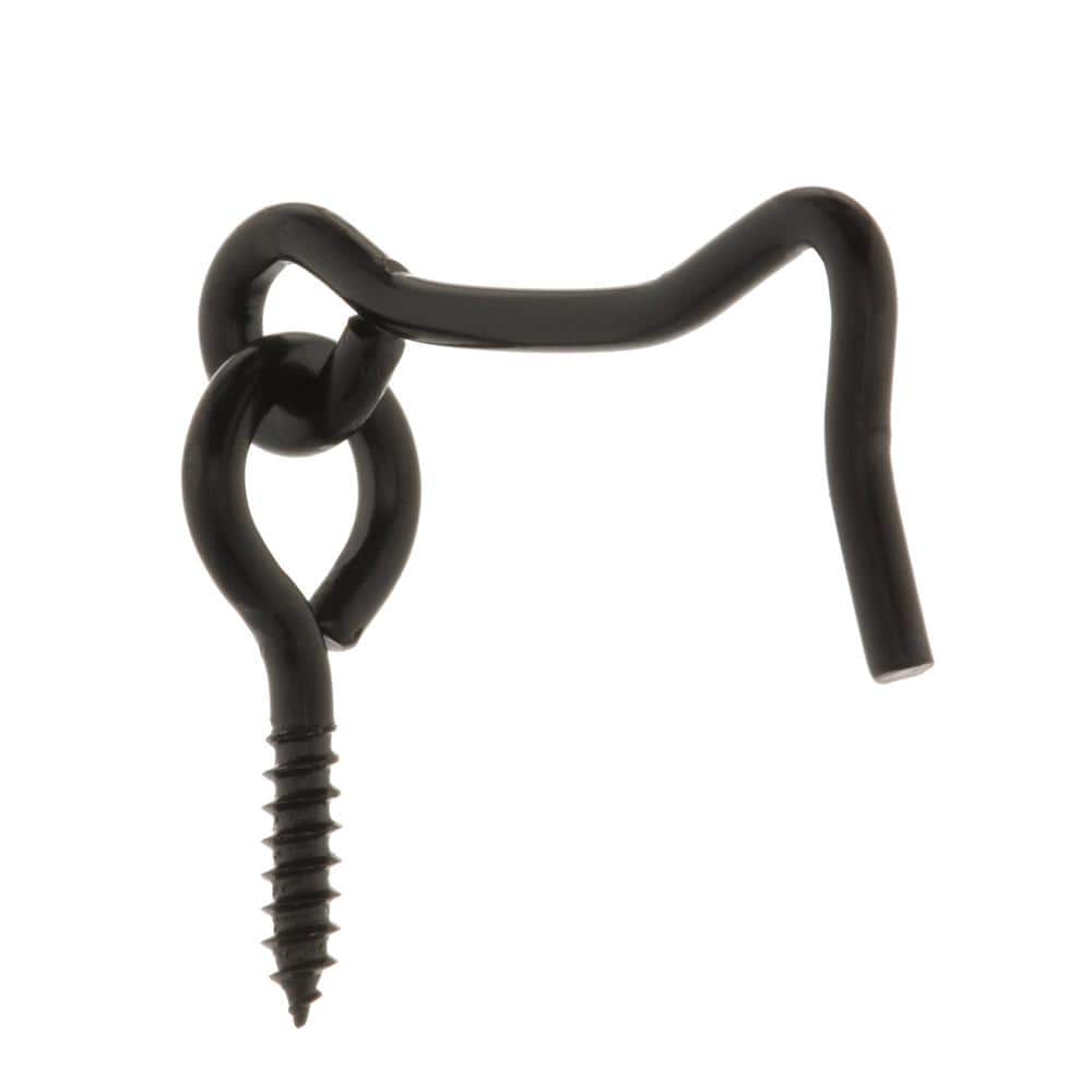 Everbilt (3-Pack) 2 in. Black Hook and Eye (2)