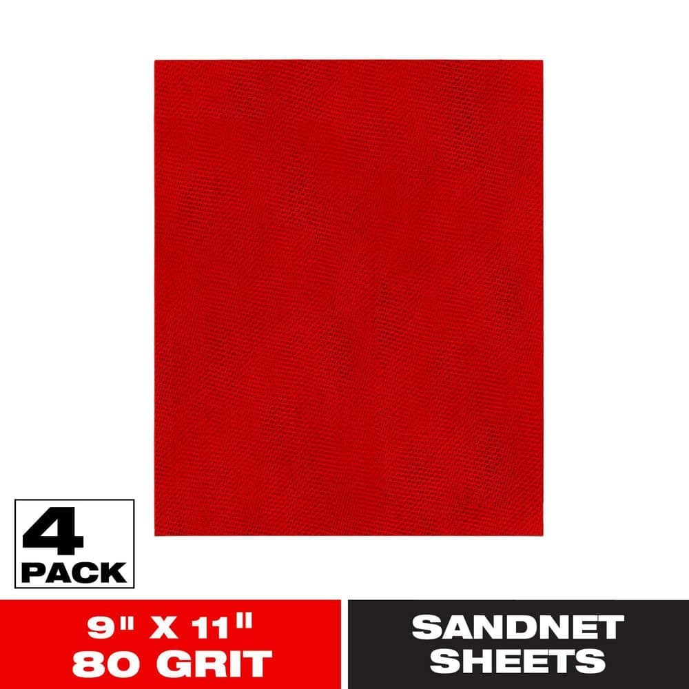DIABLO Sand Demon 9 in. x 11 in. 80 Grit Course Reusable Sanding Sheet (4-Pack)