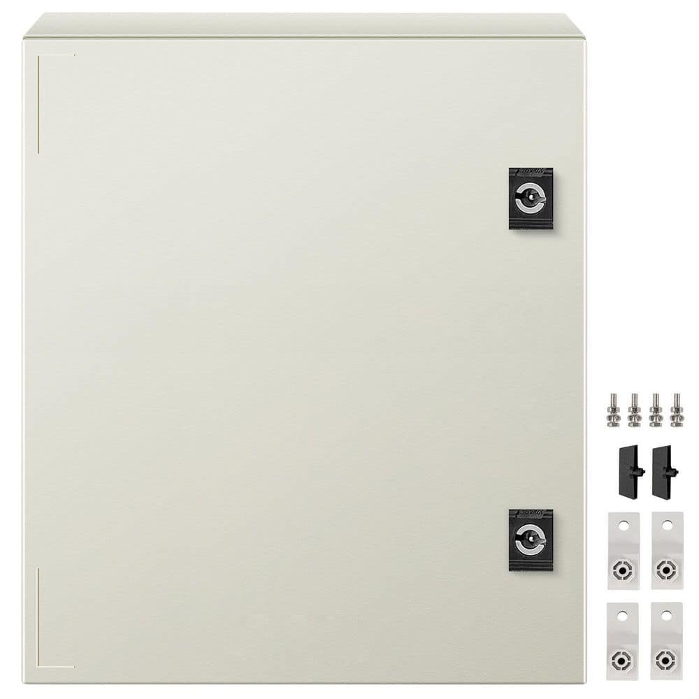 SKYSHALO NEMA Steel Enclosure, 16 x 12 x 8in. NEMA 4X Fiberglass Electrical Box IP66 Waterproof and Dustproof (1)