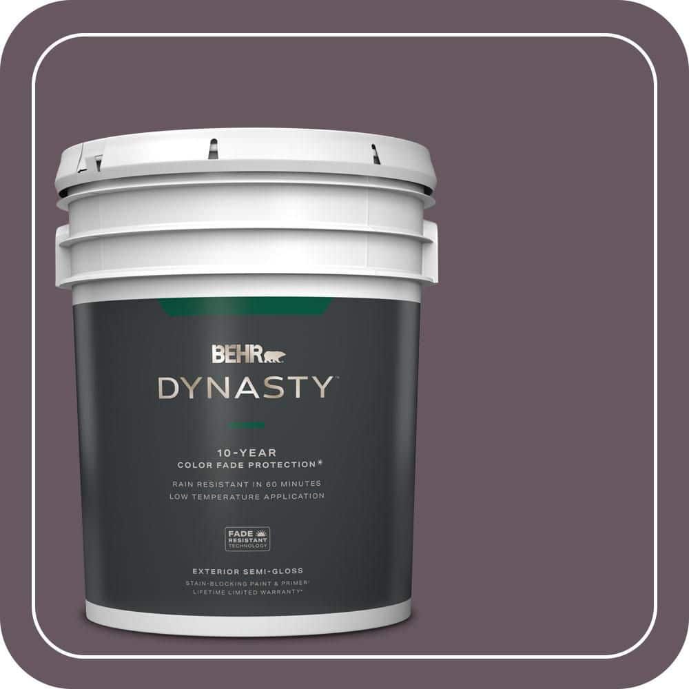 BEHR DYNASTY 5 gal. #N100-6 Urban Legend Semi-Gloss Exterior Stain-Blocking Paint & Primer
