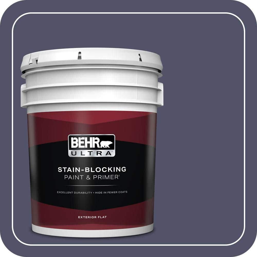 BEHR ULTRA 5 gal. #S560-7 Lap of Luxury Flat Exterior Paint & Primer