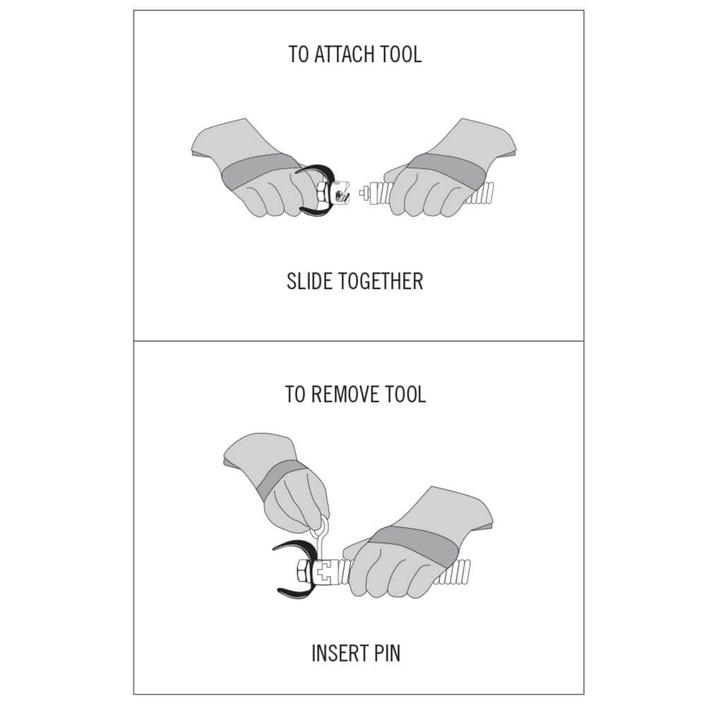 RIDGID T-240 3 Piece Drain Cleaning / Sewer Machine Cable Attachment Set Includes T-202 Bulb Auger, T-211 Spade + A-13 Pin Key (3)