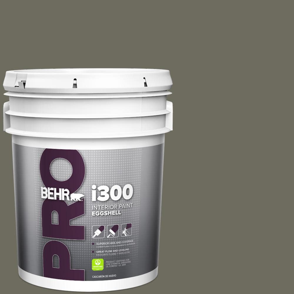 BEHR PRO 5 gal. #N370-6 Gladiator Gray Eggshell Interior Paint