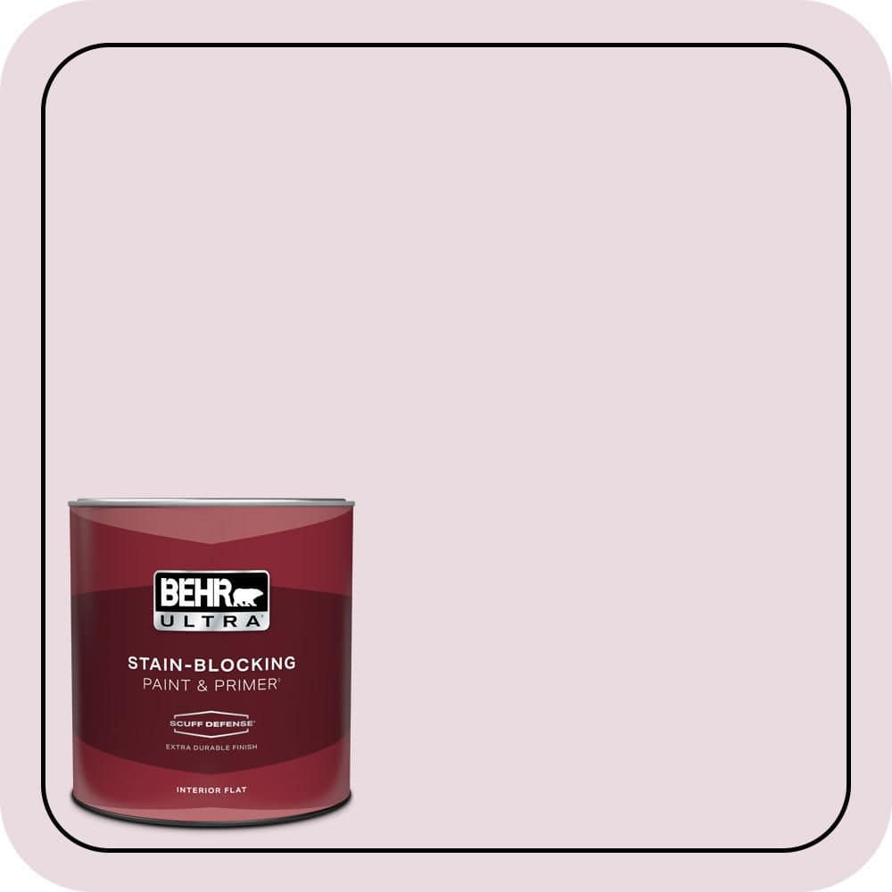 BEHR ULTRA 1 qt. #S120-1 Wine Pairing Extra Durable Flat Interior Paint & Primer