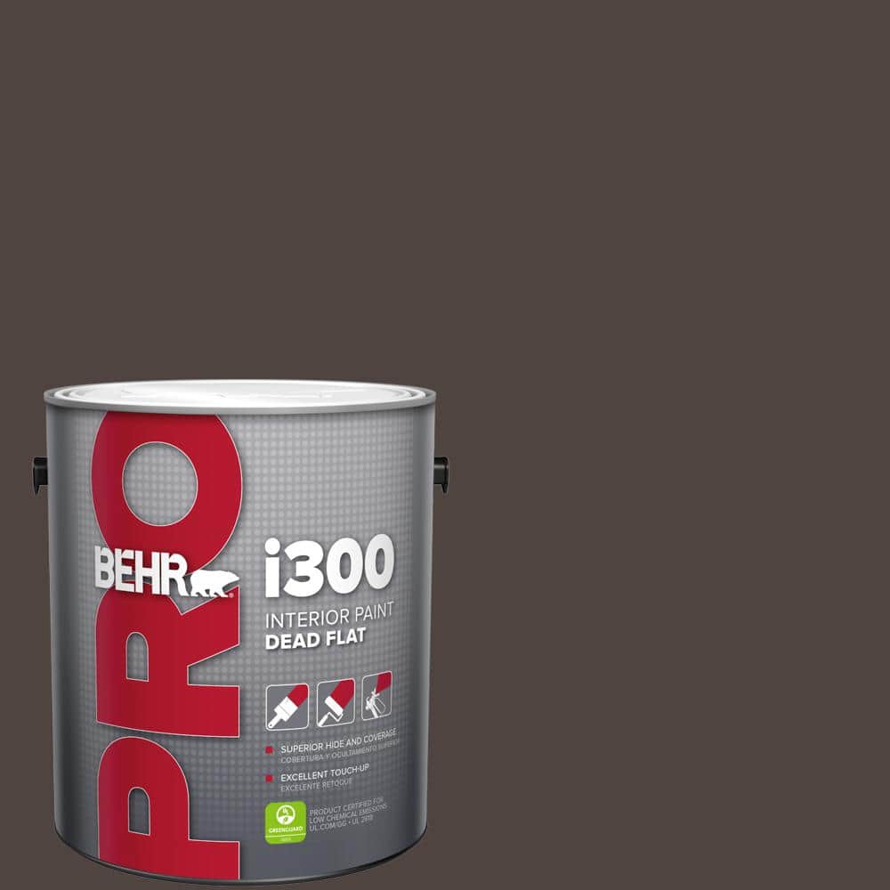 BEHR PRO 1 gal. #790B-7 Bitter Chocolate Dead Flat Interior Paint