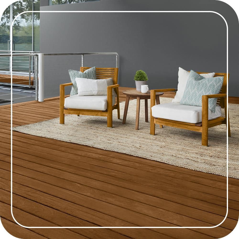 BEHR PREMIUM 1 gal. #ST-129 Chocolate Semi-Transparent Penetrating Oil-Based Exterior Waterproofing Wood Stain (4)