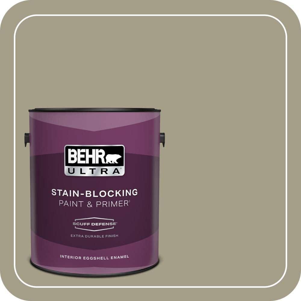 BEHR ULTRA 1 gal. #PMD-57 Fossil Stone Extra Durable Eggshell Enamel Interior Paint & Primer