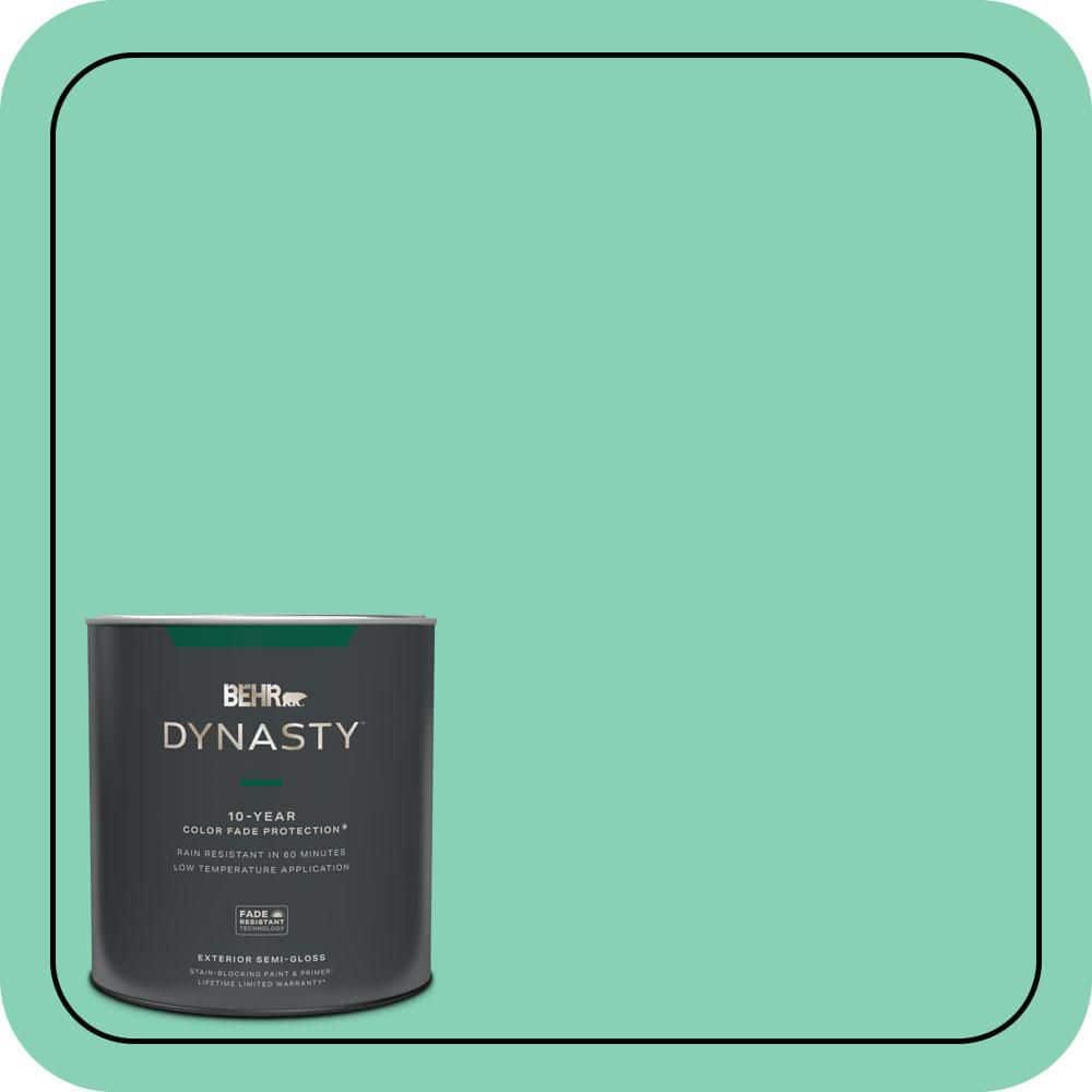 BEHR DYNASTY 1 qt. #P420-3 Tropical Trail Semi-Gloss Enamel Exterior Stain-Blocking Paint & Primer