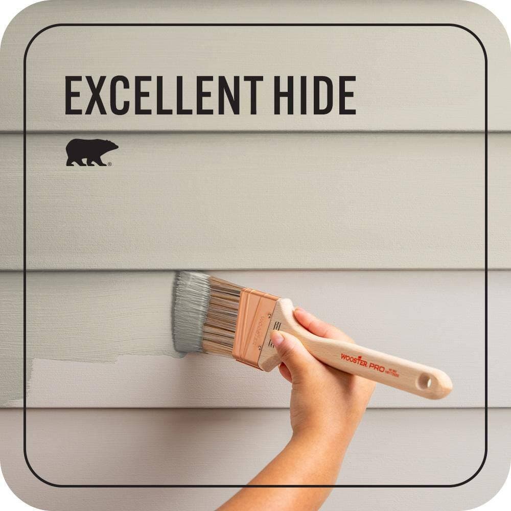 BEHR PREMIUM PLUS 1 gal. #PPU8-16 Coliseum Marble Flat Exterior Paint & Primer (4)