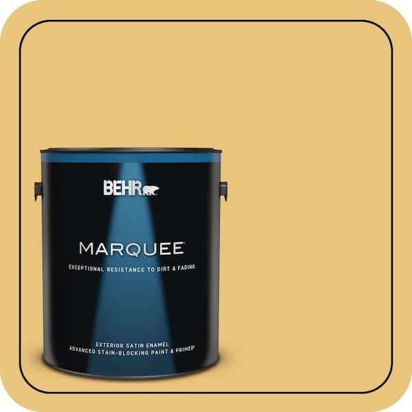 BEHR MARQUEE 1 gal. #MQ4-13A Celebration Satin Enamel Exterior Paint & Primer (2)