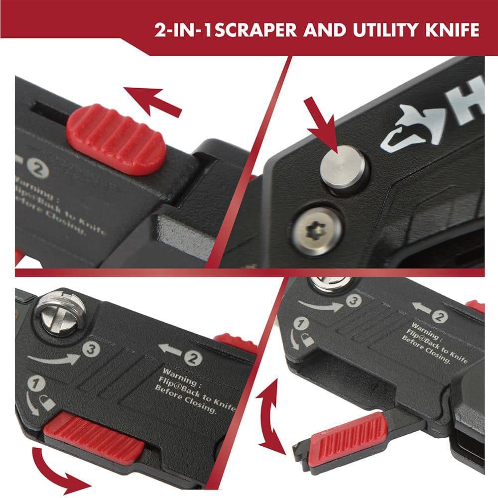 Husky 2IN1 Scraper and Utility Knife (3)