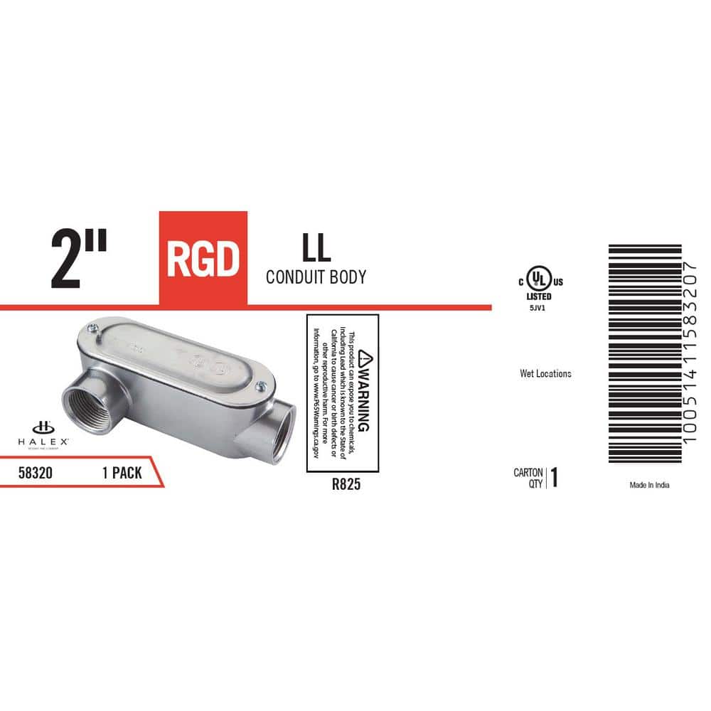 Unbranded 2 in. Rigid Type LL Threaded Conduit Body (3)
