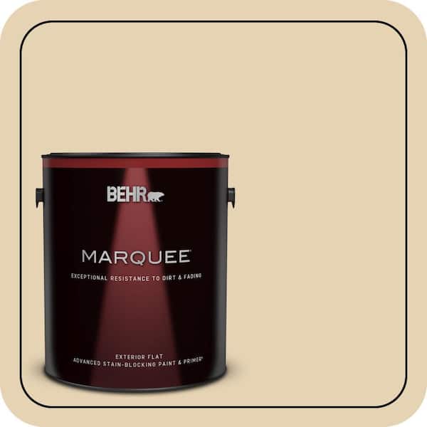 BEHR MARQUEE 1 gal. #S310-2 Journal White Flat Exterior Paint & Primer (2)