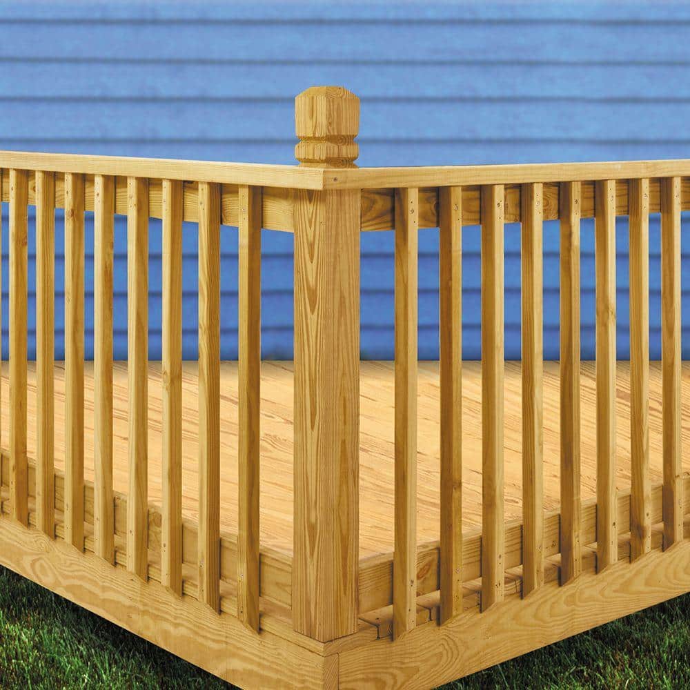 Unbranded 2 in. x 2 in. x 42 in. Wood Pressure-Treated Mitered 1-End B1E Baluster (16-Pack) (2)
