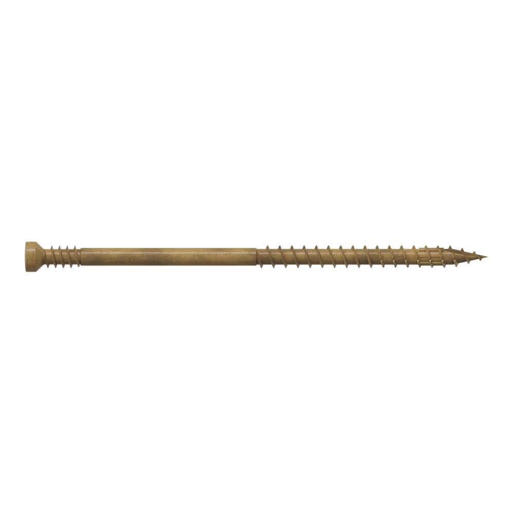 Simpson Strong-Tie 7 x 3 in. Quik Guard, Tan, T10 6-Lobe, Trim Head, Wood Screw (300-Pack) (2)