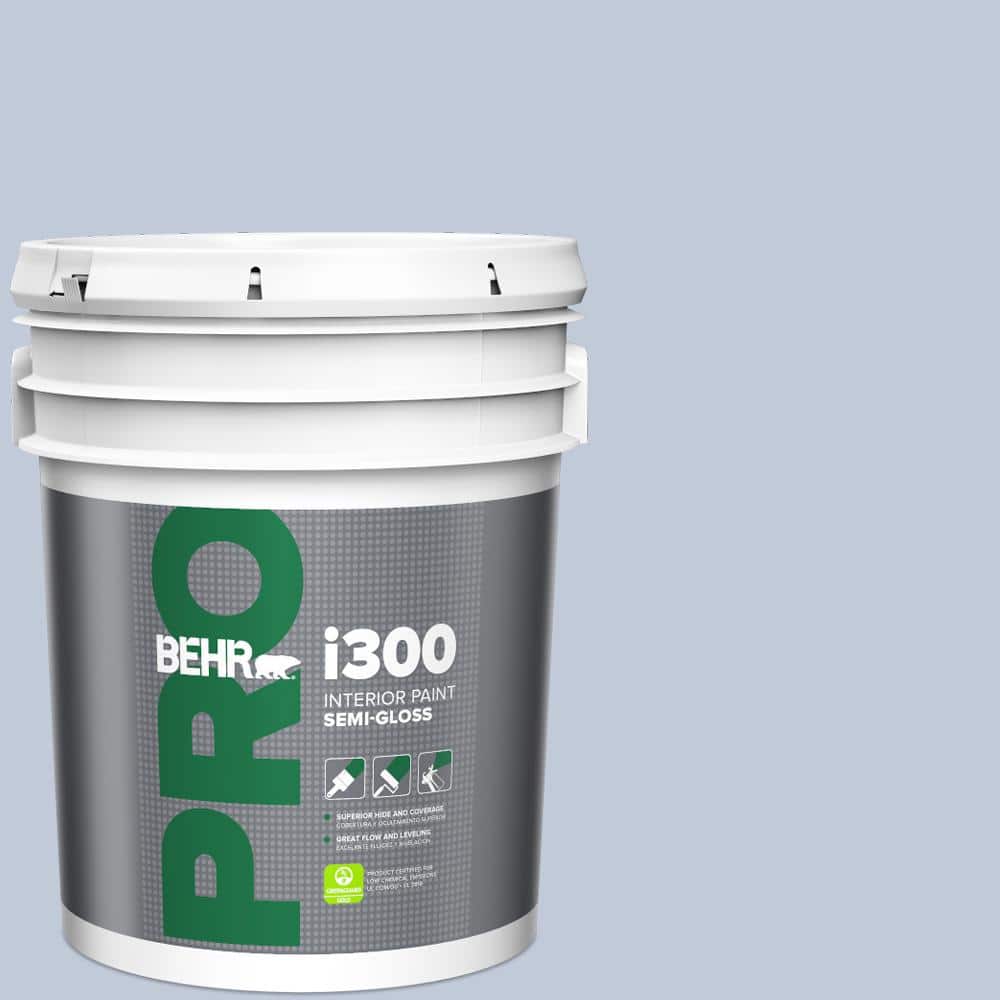 BEHR PRO 5 gal. #600E-3 Icy Brook Semi-Gloss Interior Paint