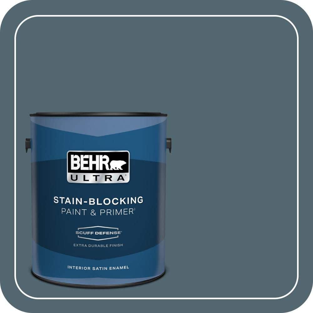 BEHR ULTRA 1 gal. #MQ5-25 Rush Hour Extra Durable Satin Enamel Interior Paint & Primer