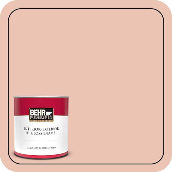 BEHR PREMIUM PLUS Home Decorators #HDC-CT-14 Coral Coast Enamel Interior Stain-Blocking Paint and Primer (4)