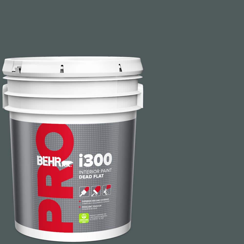 BEHR PRO 5 gal. #N440-7 Midnight in NY Dead Flat Interior Paint